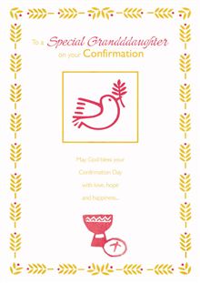 Granddaughter - Pink Chalice with Host &Wheat