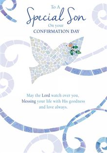 Son 8x5 -Blue Mosaic Swirls & Dove