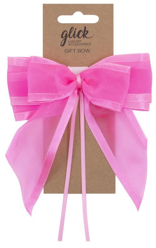 Designer S/Edge Ribbon Bow - Neon Pink